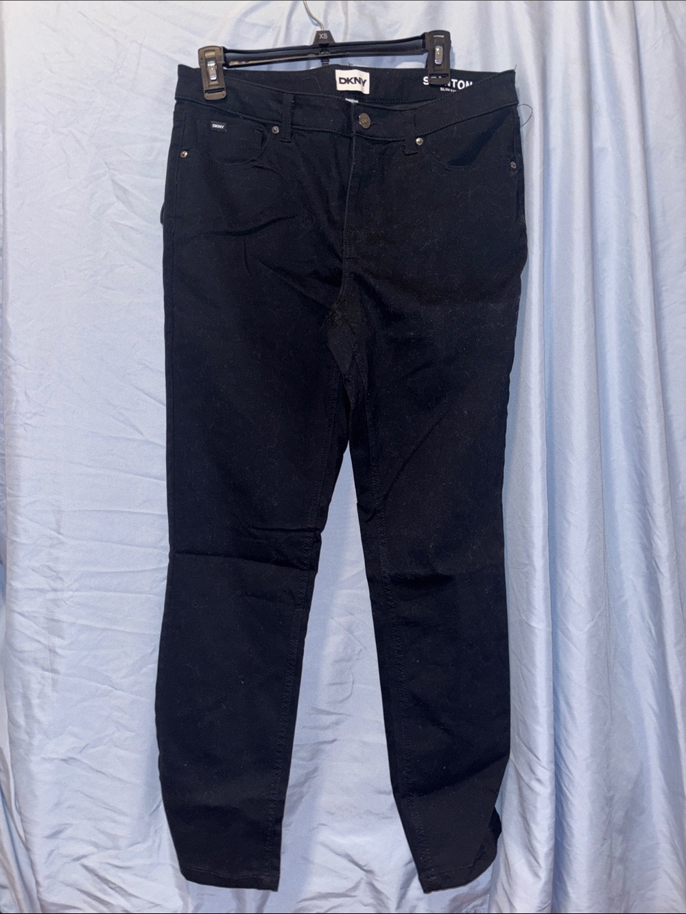 DKNY Men's Slim Straight Black Jeans